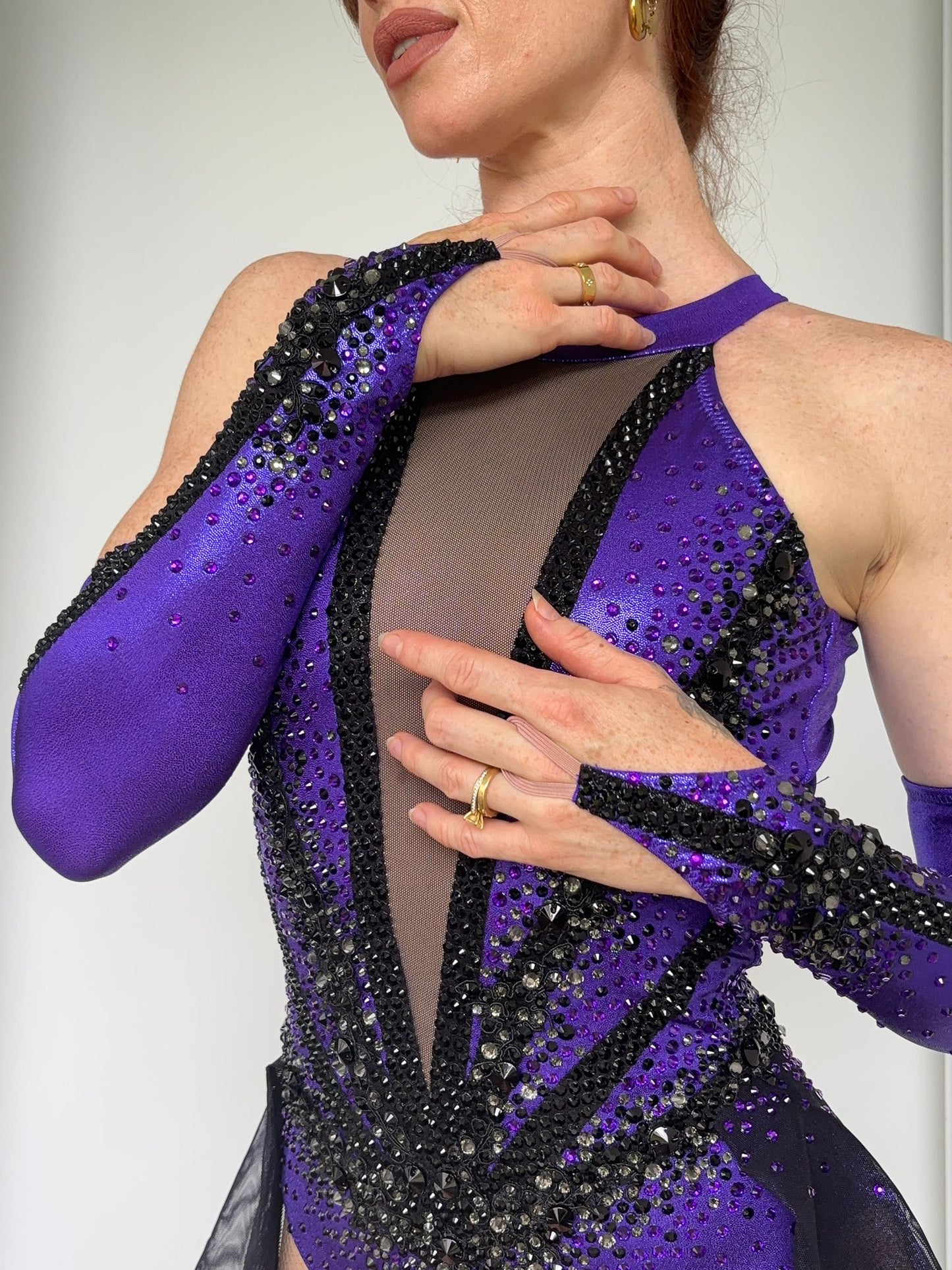 Purple & Black - Ready to Wear - Small