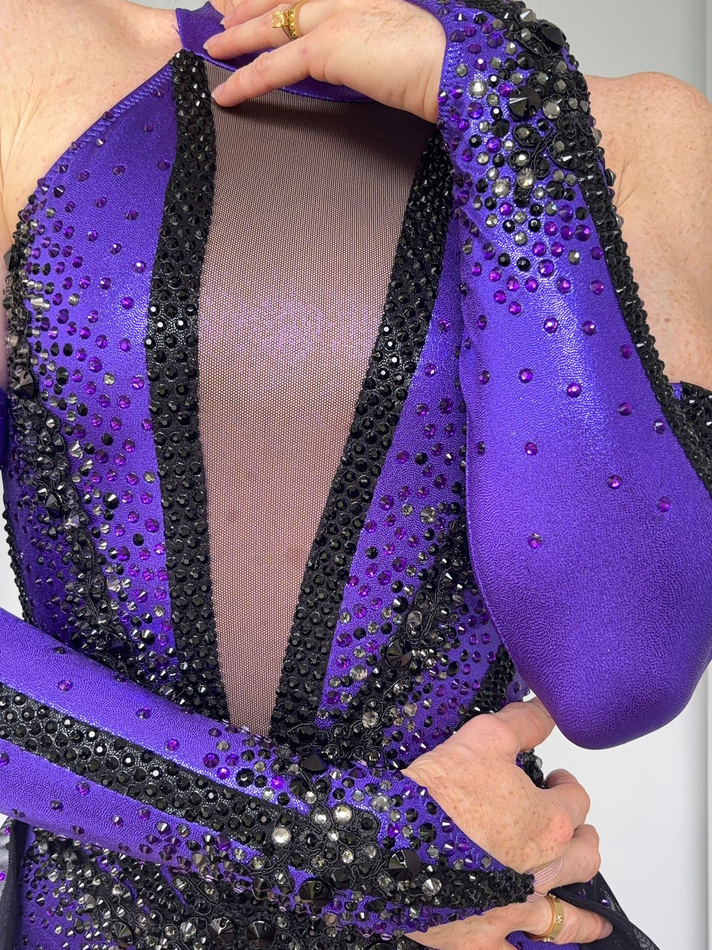 Purple & Black - Ready to Wear - Small